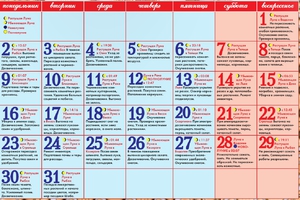 Лунный календарь пересадки растений на январь 2017 года 